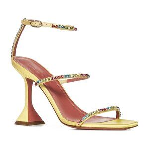 Amina Muaddi Gilda Sandal Satin Sandal